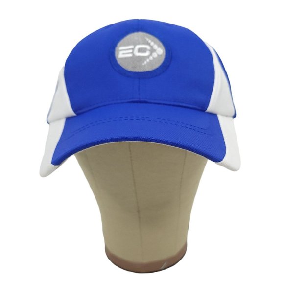 Sport Tek Endurance Corner Strapback Cap Racing Runner Hat Port Authority Blue - Picture 2 of 10